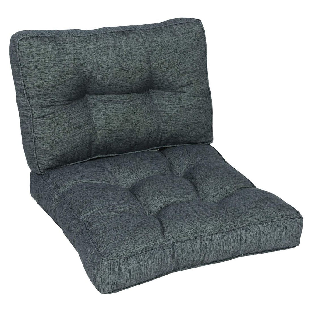 Loungepute 60x60x10 cm antrasitt - OUTLIV montert på hagemøbel