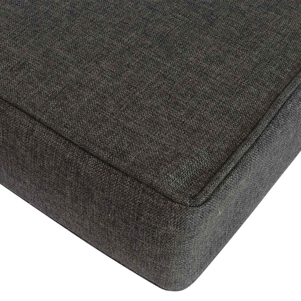 Loungepute 70 cm polypropylen grafittgrå sammenlagt