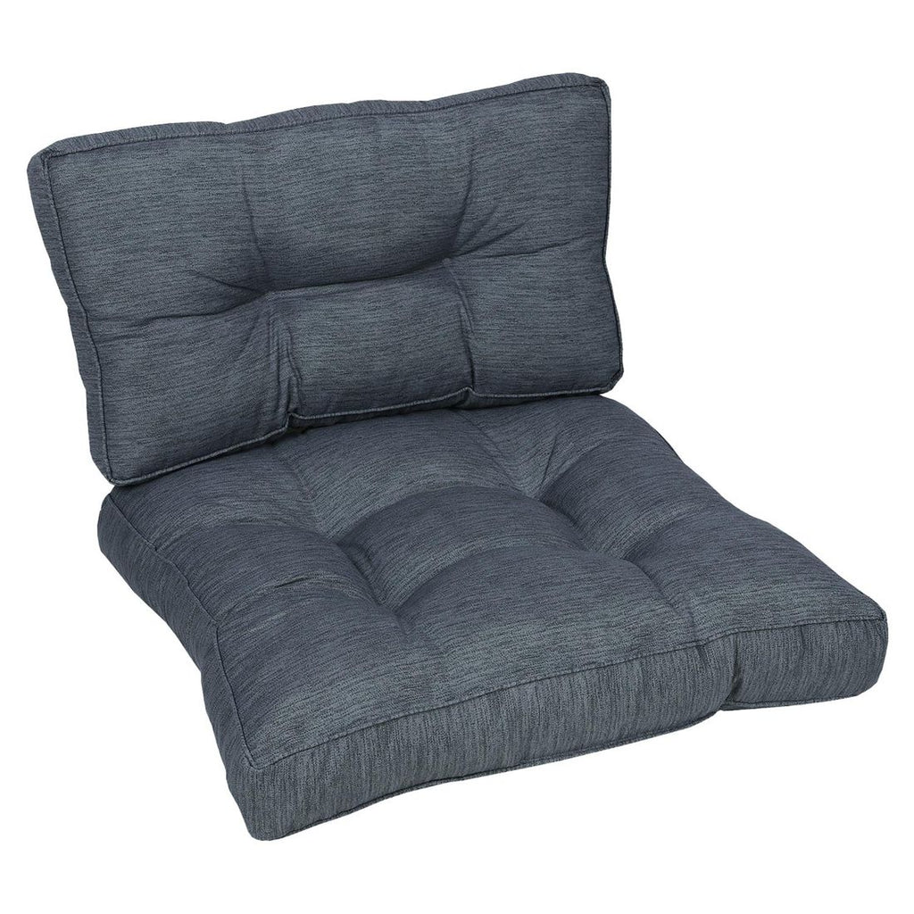 Montert Loungepute 73x73 cm antrasitt på terrasse