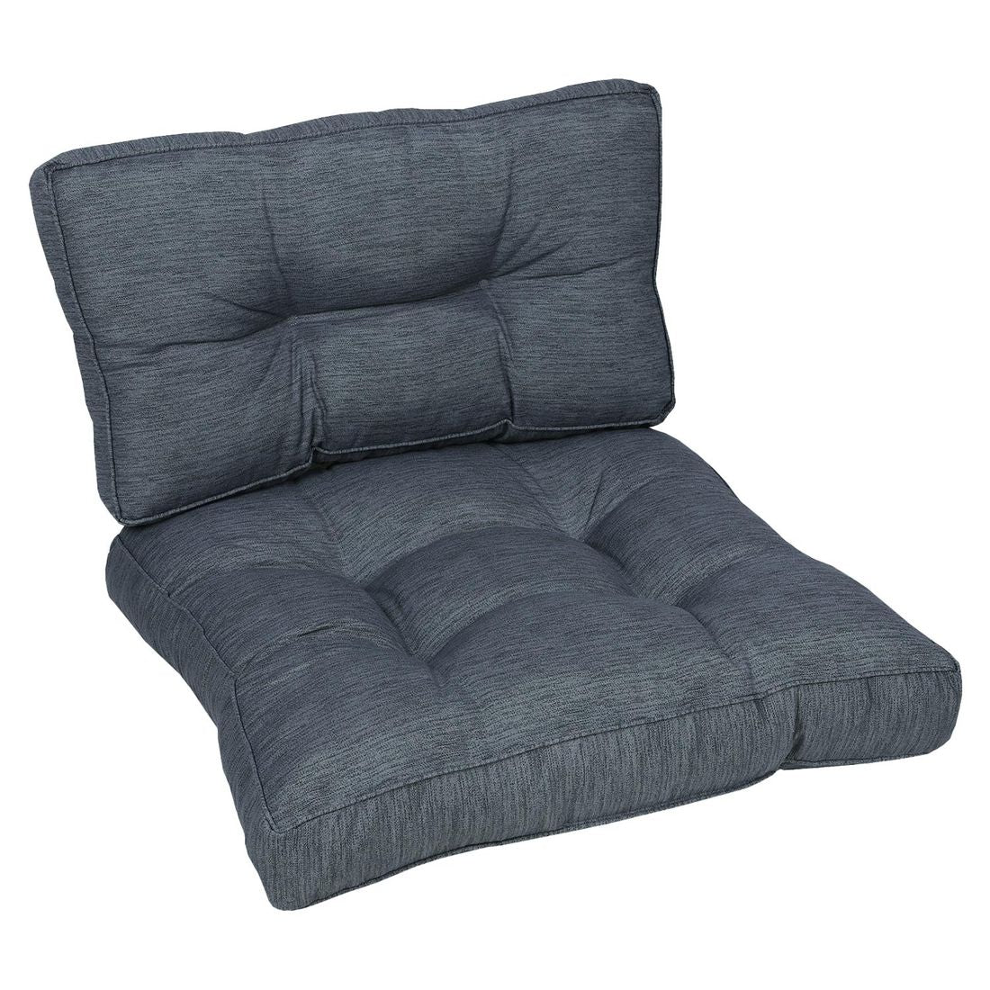 Montert Loungepute 73x73 cm antrasitt på terrasse
