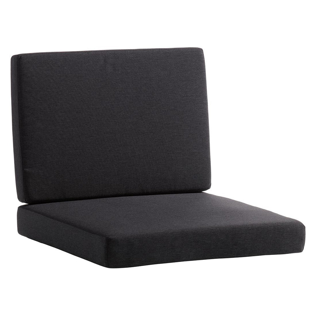 Loungepute rygg Lugo Sunproof 61x42 cm mørkgrå detalj av stoff