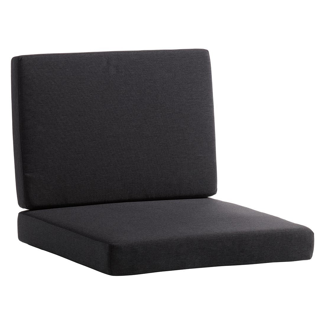 Loungepute rygg Lugo Sunproof 61x42 cm mørkgrå detalj av stoff