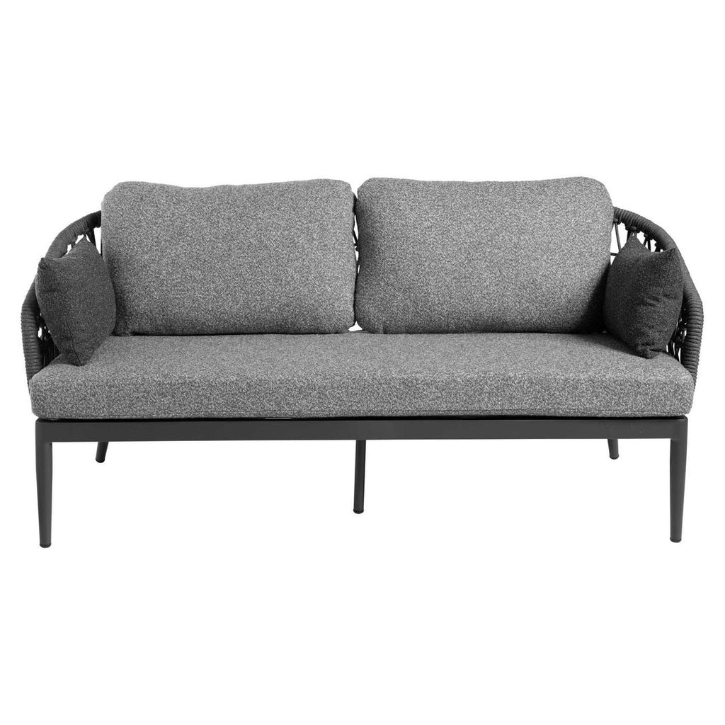 Loungesett 7013 aluminium/tau/olefin, antrasitt - Interliving