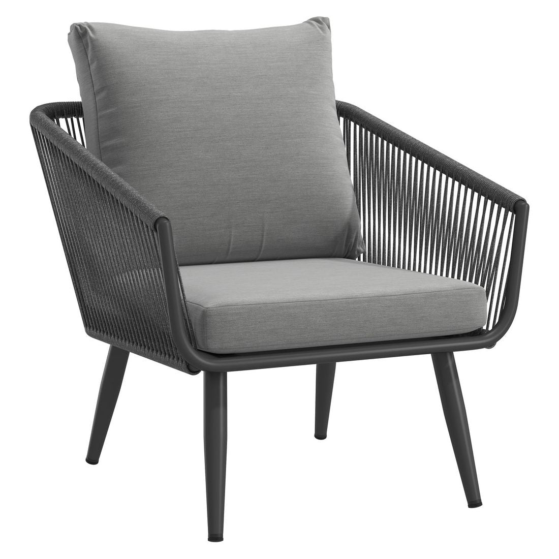 Loungesett Alex med loungebord aluminium tau olefin detalj av pute
