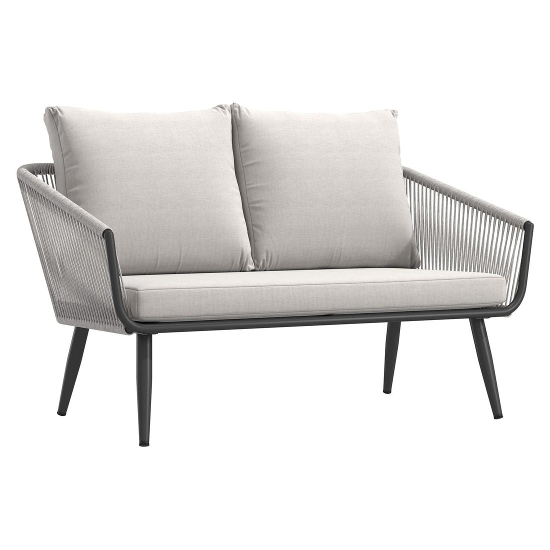 Loungesett Alex aluminium/tau/olefin lysgrå - OUTLIV.