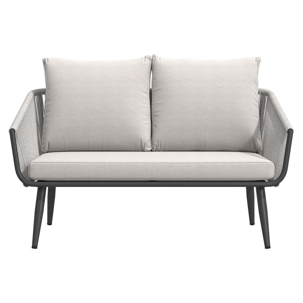 Loungesett Alex aluminium/tau/olefin lysgrå - OUTLIV.