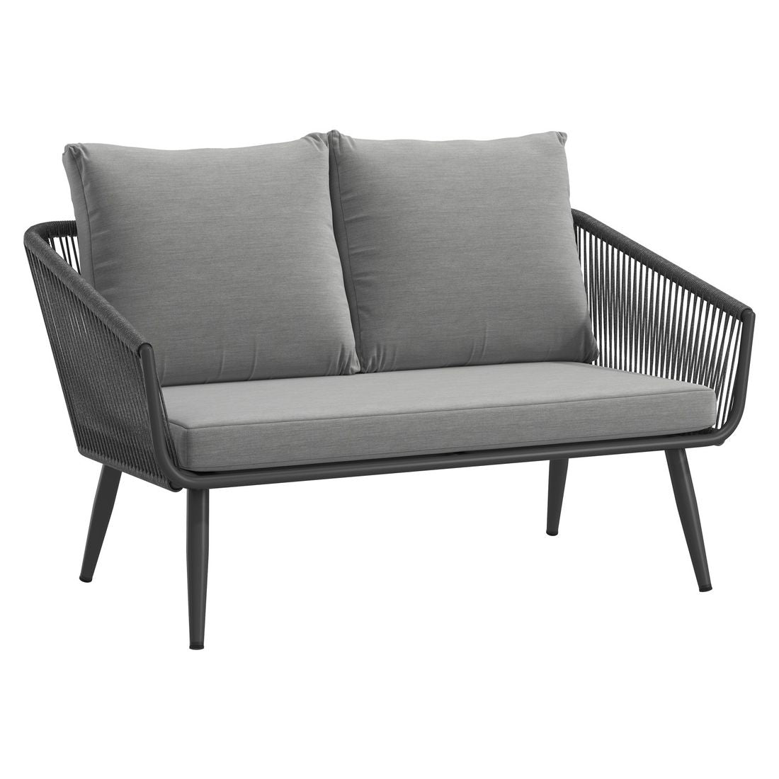 Loungesett Alex med loungebord aluminium/tau/olefin 5-deler - OUTLIV.