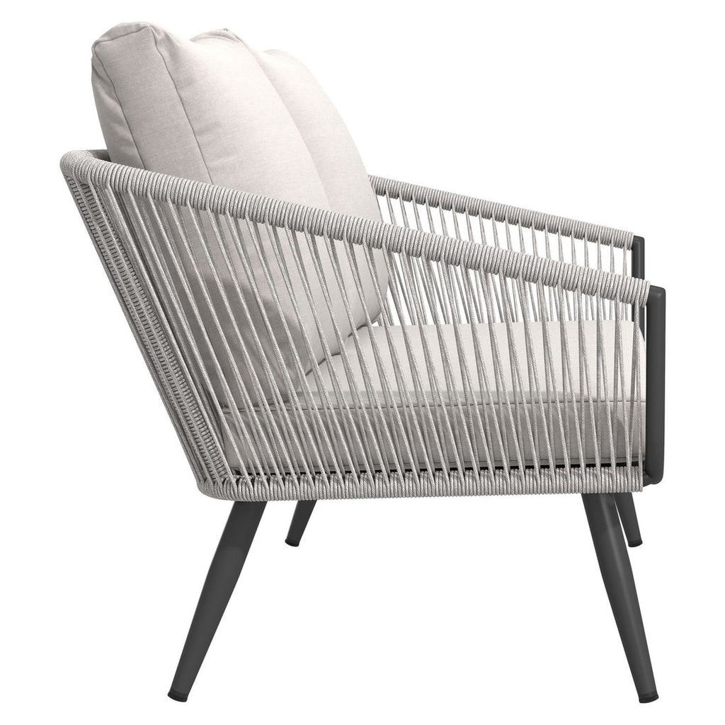 Loungesett Alex aluminium/tau/olefin lysgrå - OUTLIV.