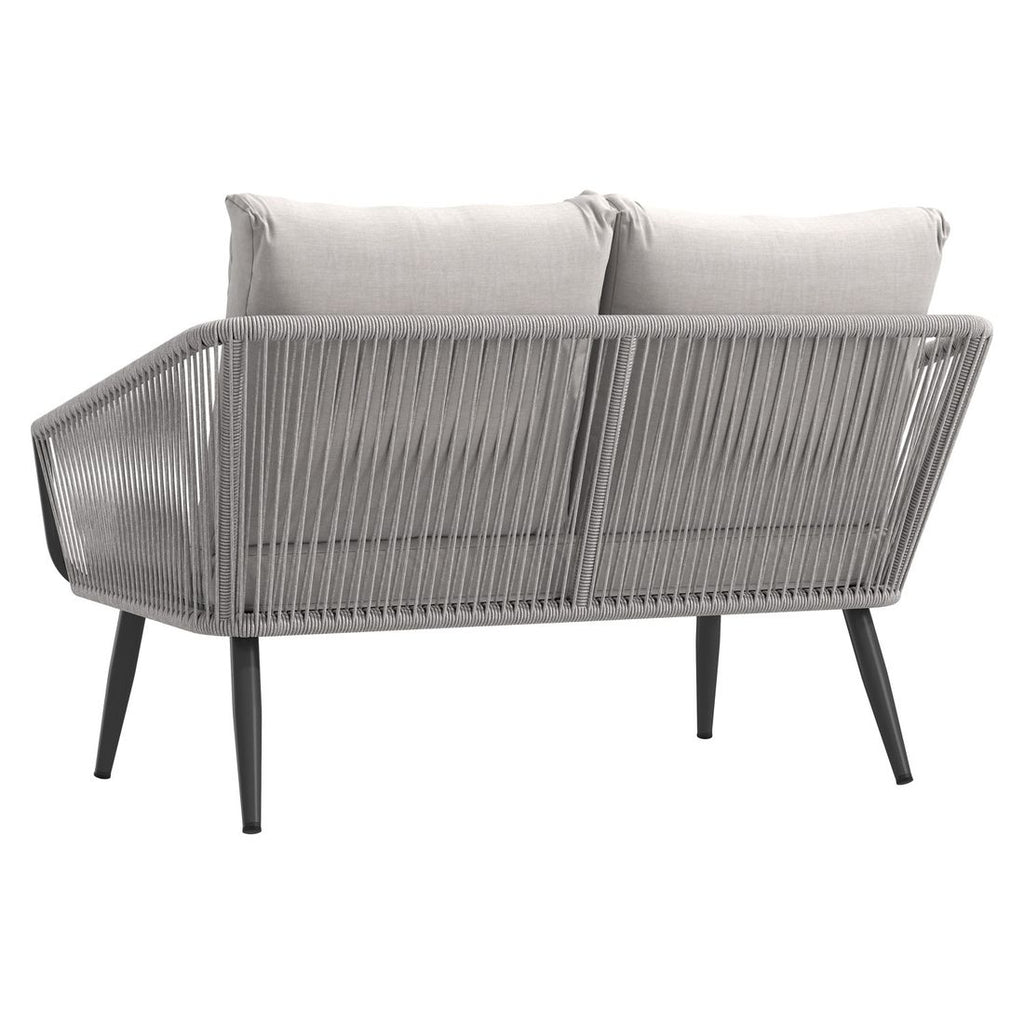 Loungesett Alex aluminium/tau/olefin lysgrå - OUTLIV.