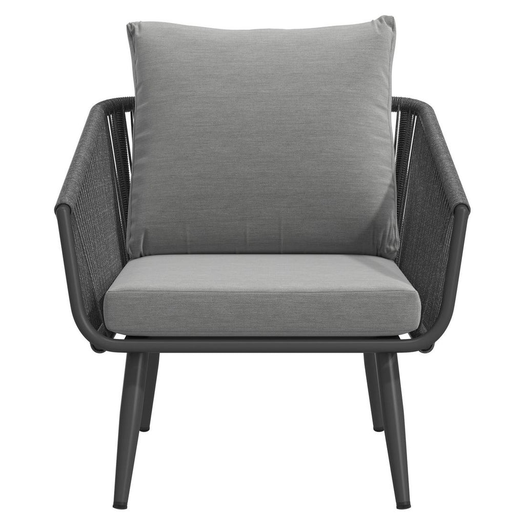loungesett alex med sidebord aluminium tau olefin gra armstotte