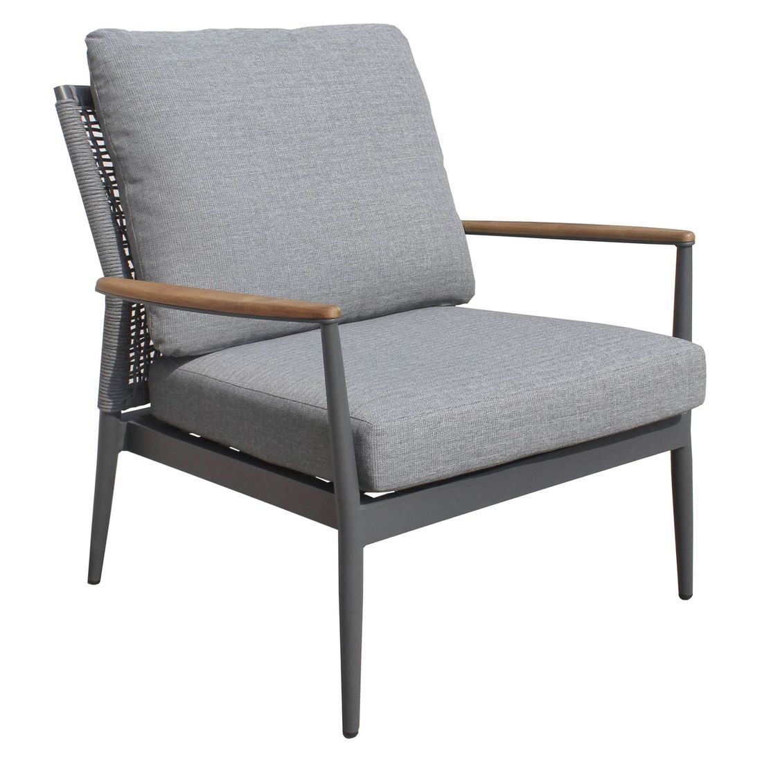 Loungesett Aruba med loungebord aluminium tau keramikk setehøyde
