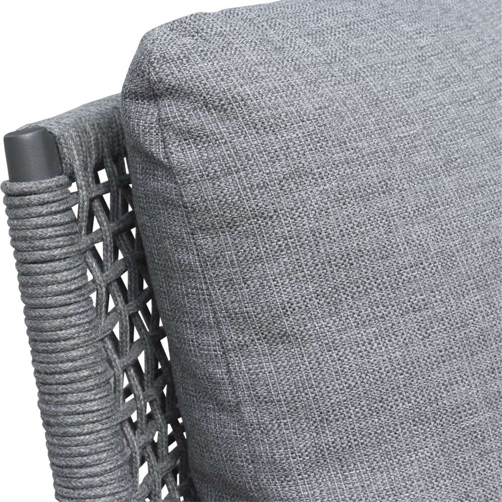 Loungesett Aruba med loungebord aluminium tau keramikk sideprofil