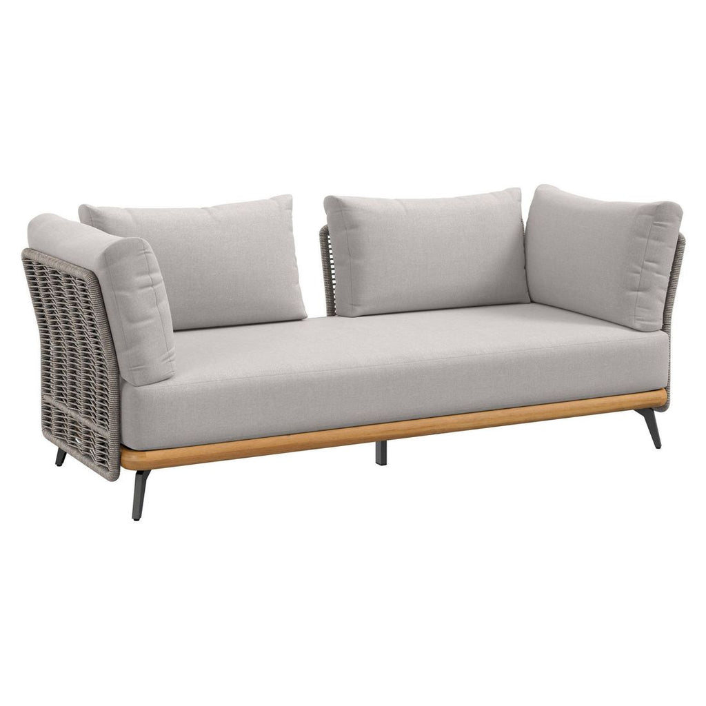 Loungesett Ava akasie/tau med loungebord og puter - OUTLIV.