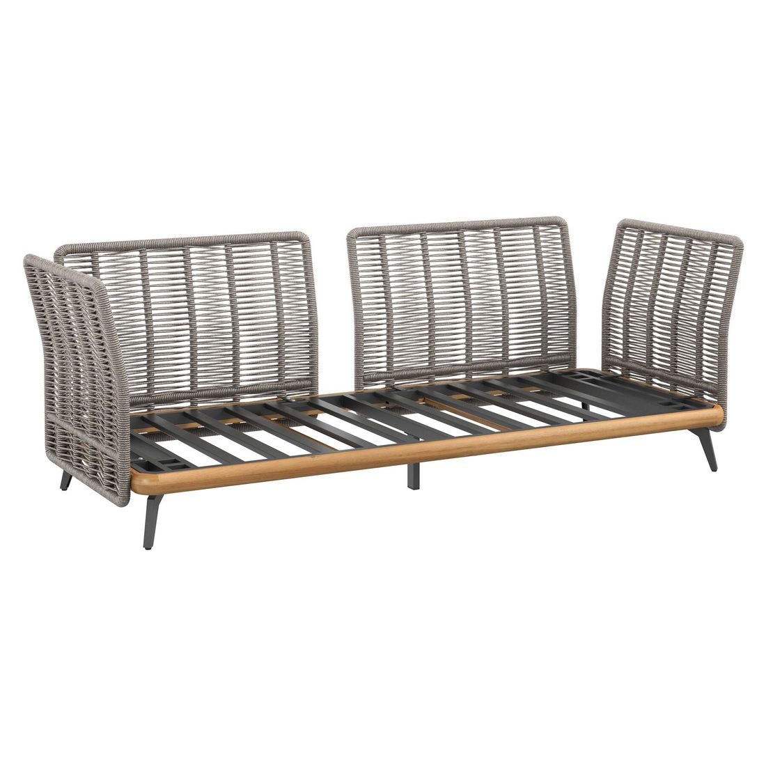 Loungesett Ava akasie/tau med loungebord - OUTLIV.