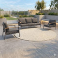 Loungesett Avento aluminium tau LC Garden forfra