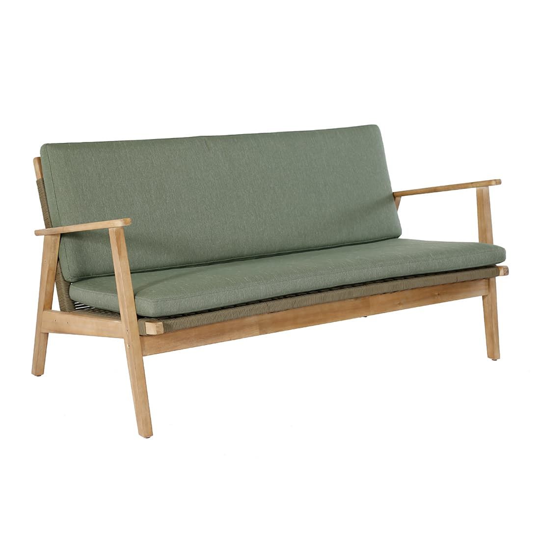 Loungesett Bergen med loungebord akasie/polyester detalj av treverk