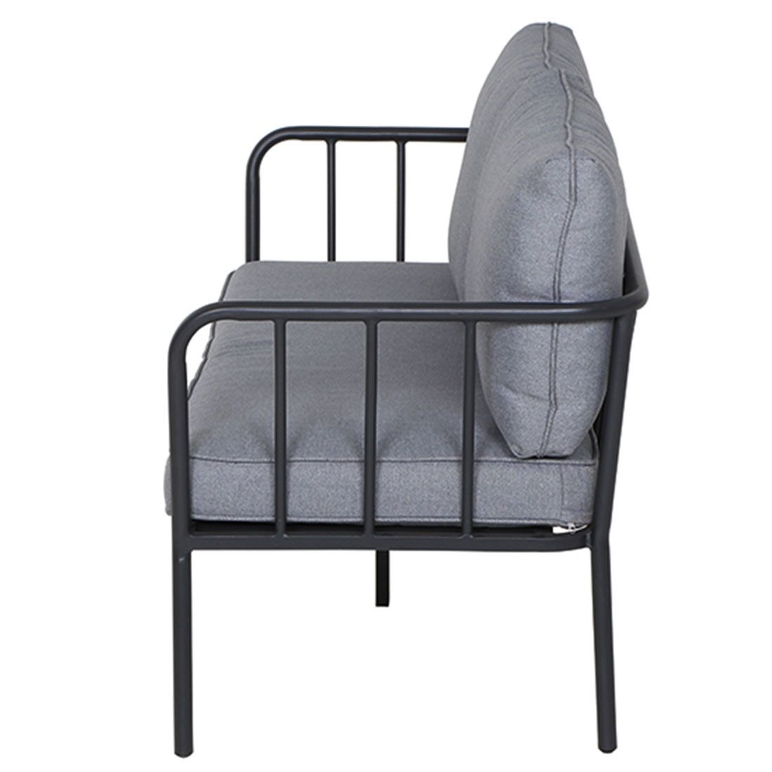 Loungesett Casita aluminium/polyester antrasitt - Siena Garden