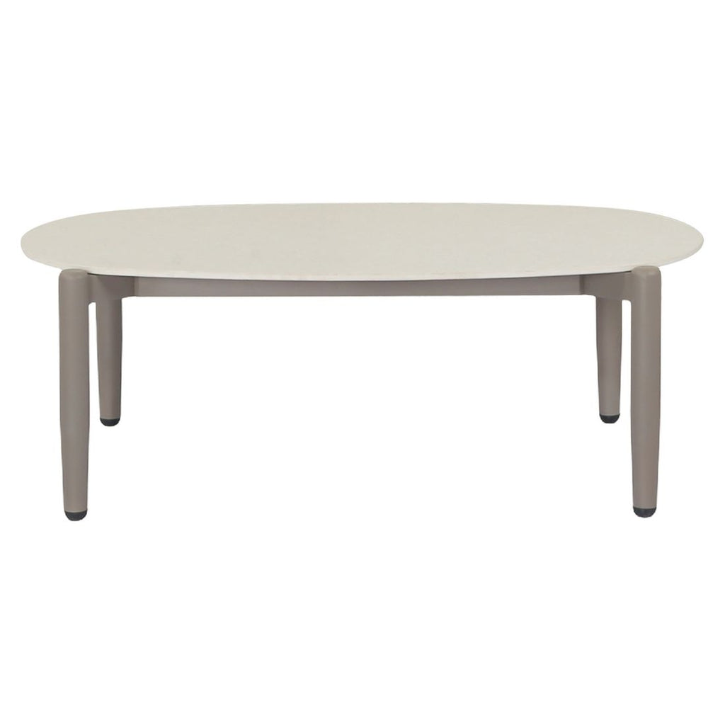 Loungesett Cleveland aluminium tau med loungebord sett fra siden