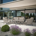 Loungesett Cliff aluminium/tau med sidebord - Stern forfra