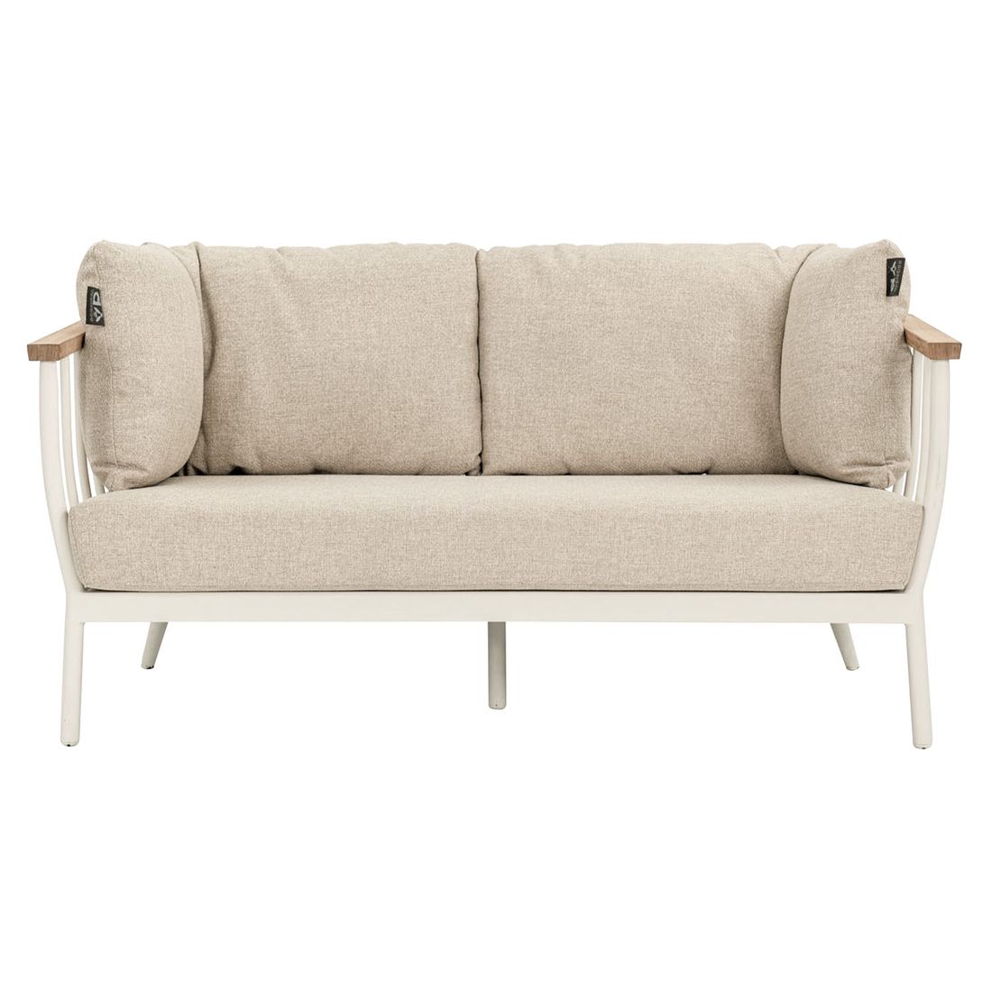 Loungesett Condor med loungebord aluminium/teak nærbilde av Bee Wett stoff