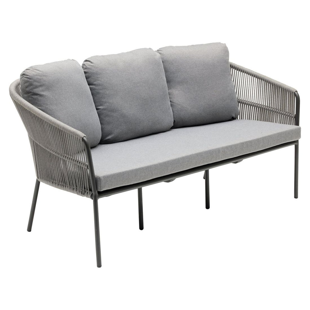 Loungesett Covo aluminium tau olefin - montert på terrasse