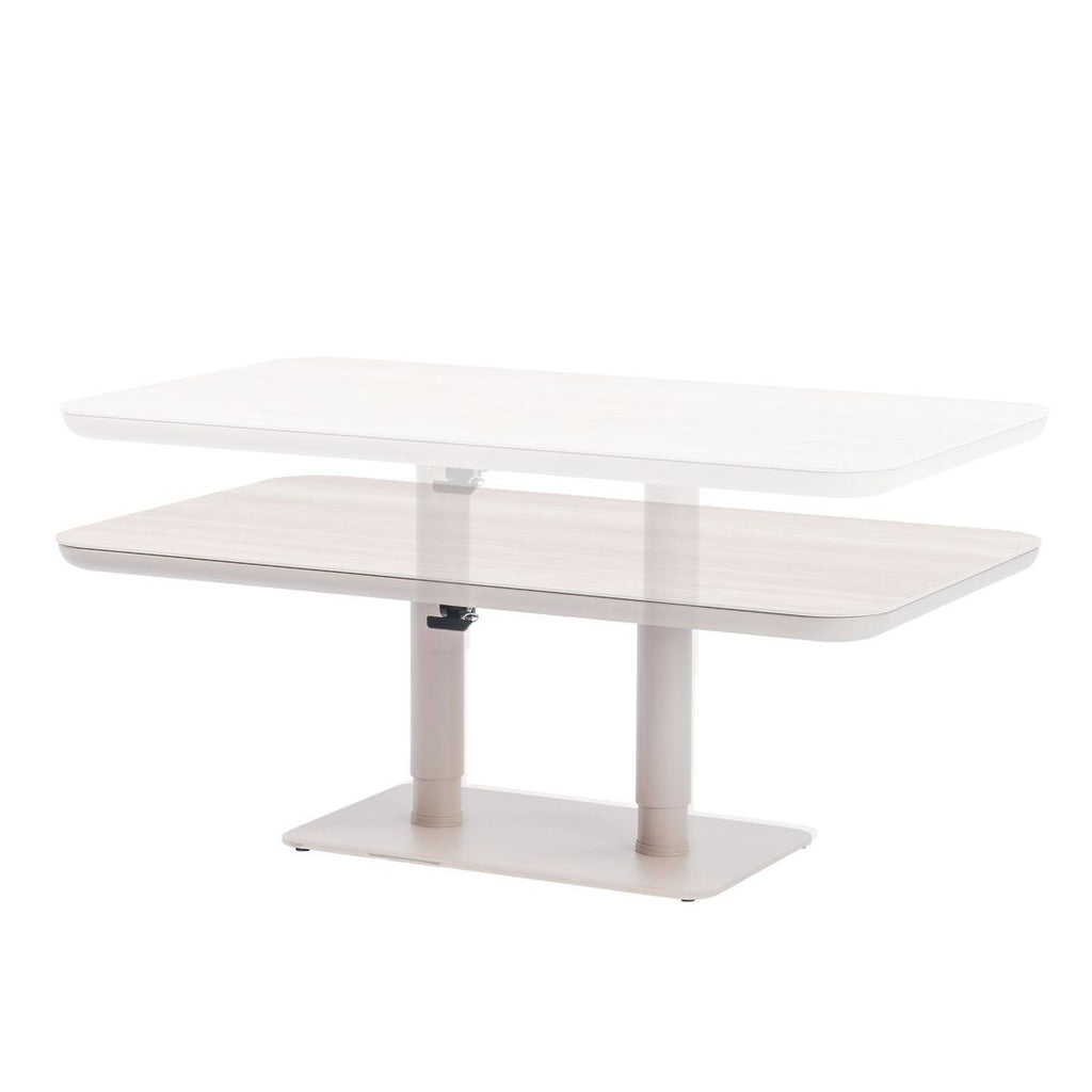 Loungesett Cozy med høydejusterbart bord, aluminium/tau - Zebra