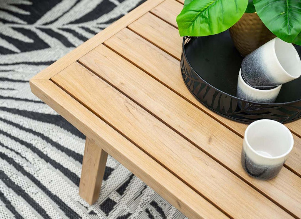Loungesett Decala med loungebord aluminium og tau - Garden Impressions
