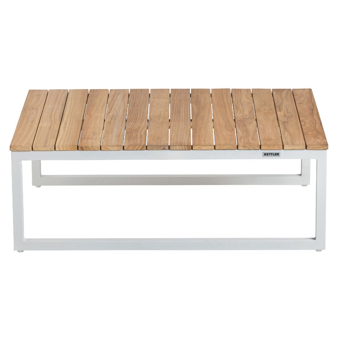 Loungesett Diamond aluminium/teak med Sunbrella-puter komplett sett