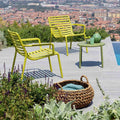 Loungesett Doga Relax med loungebord plast stabelbar detalj