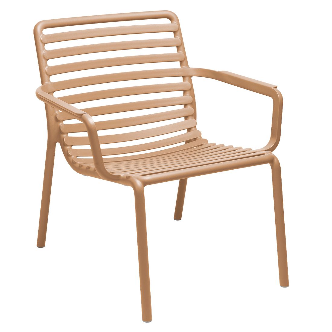 Loungesett Doga Relax med loungebord plast cappuccino stabelbar