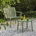 Loungesett Doga Relax plast stabelbar agave detalj