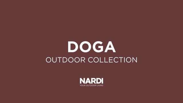 Loungesett Doga Relax plast stabelbar marsala bakside