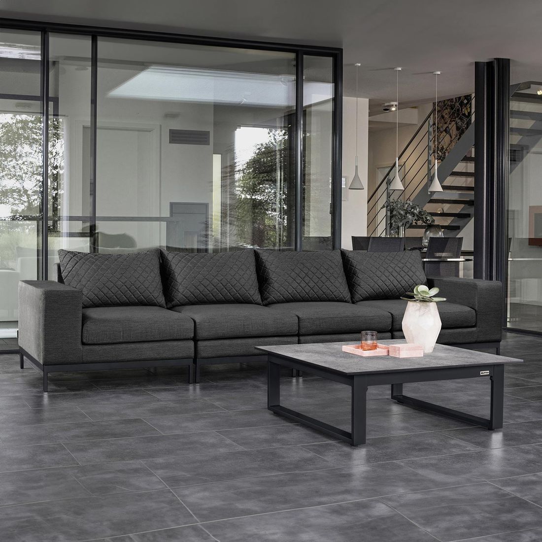 Loungesett Ego Modular detalj av Sunbrella stoff