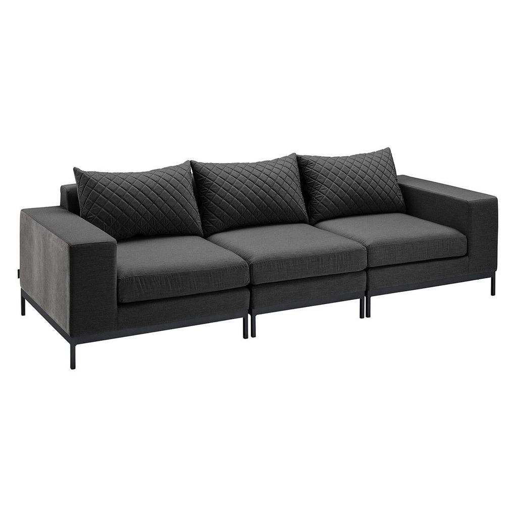 Loungesett Ego Modular med loungebord aluminium antrasitt bakside