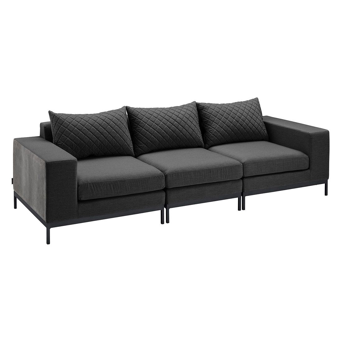 Loungesett Ego Modular med loungebord aluminium antrasitt bakside