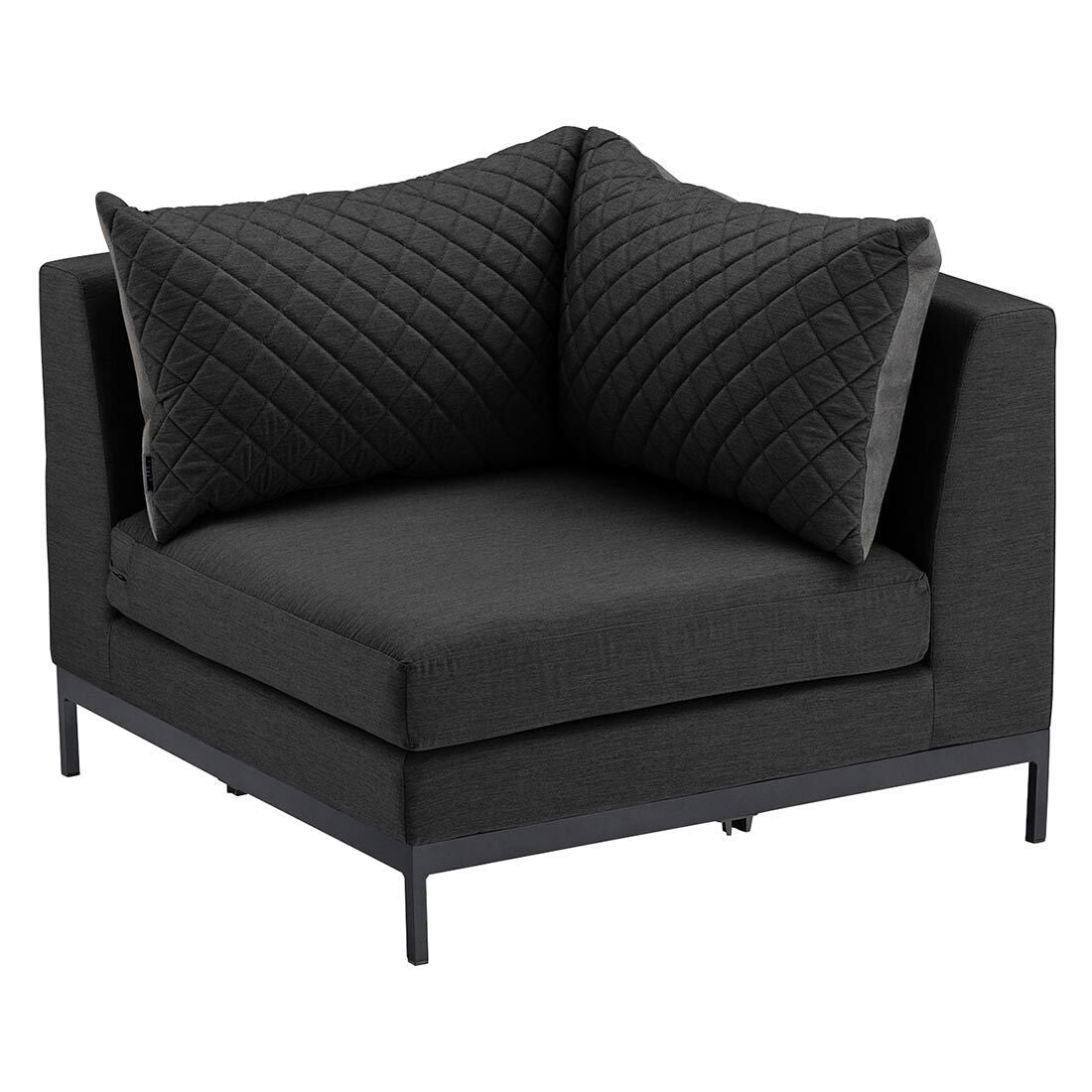 Loungesett Ego Modular med loungebord aluminium antrasitt nærbilde av bordplate