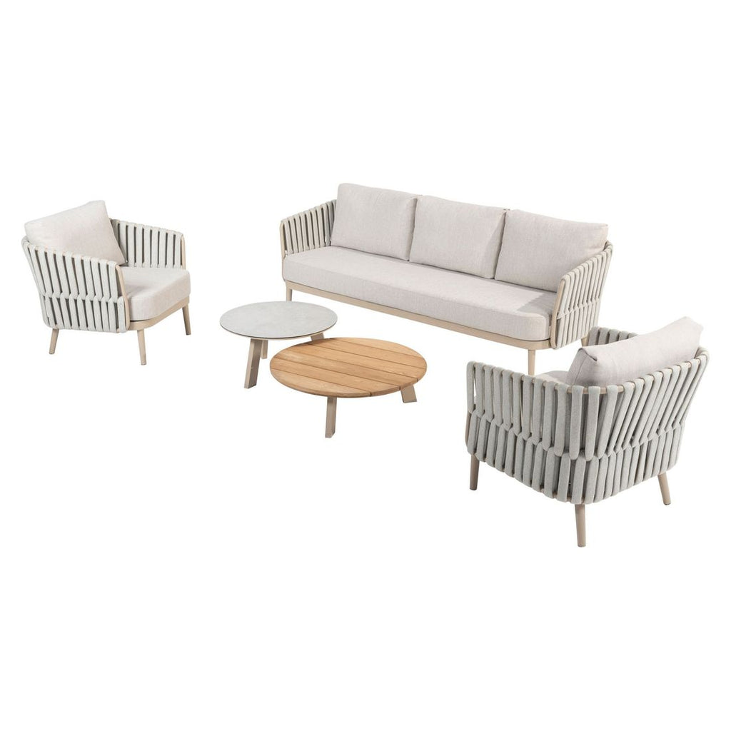 Loungesett Eva med loungebord aluminium tau olefin 4Seasons bakside