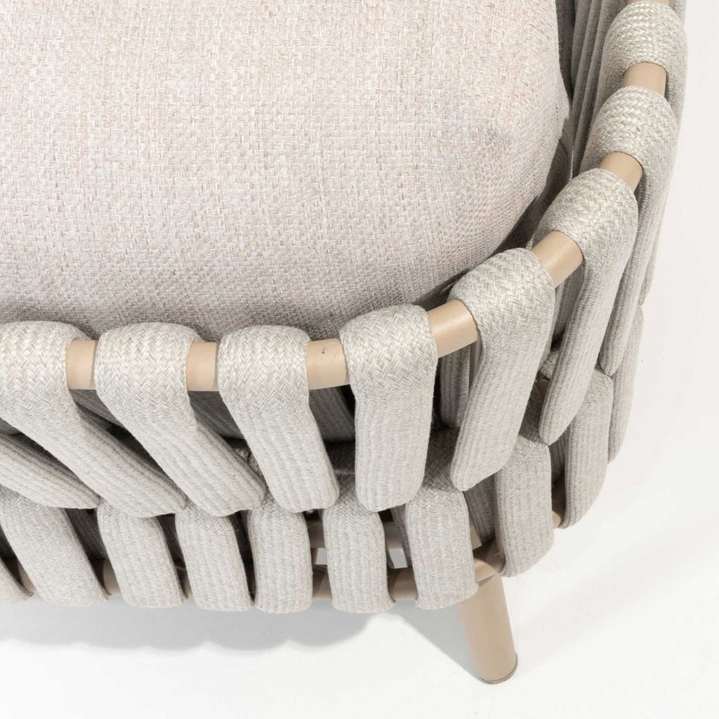 Loungesett Eva med loungebord aluminium/tau/olefin - 4Seasons