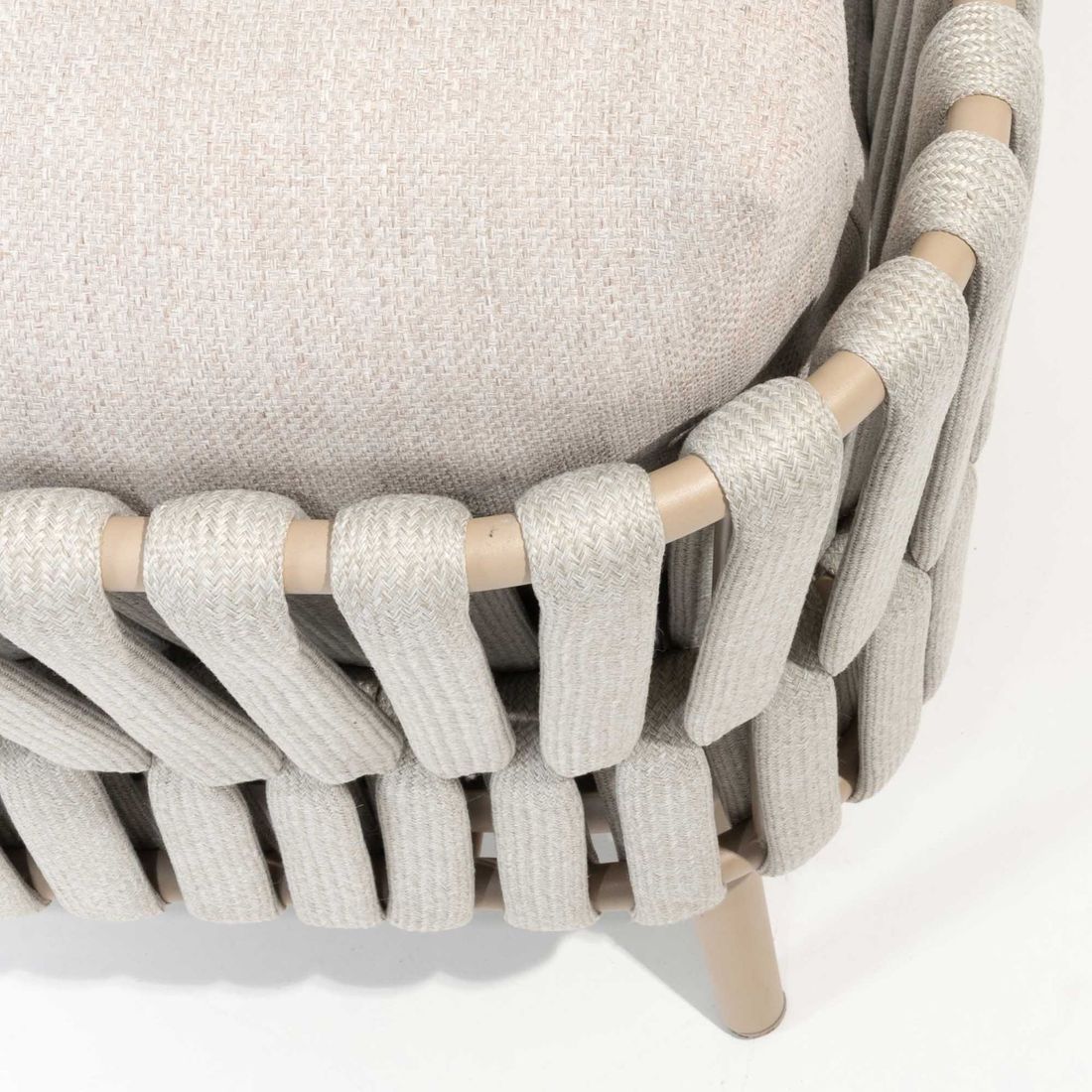 Loungesett Eva med loungebord aluminium/tau/olefin - 4Seasons