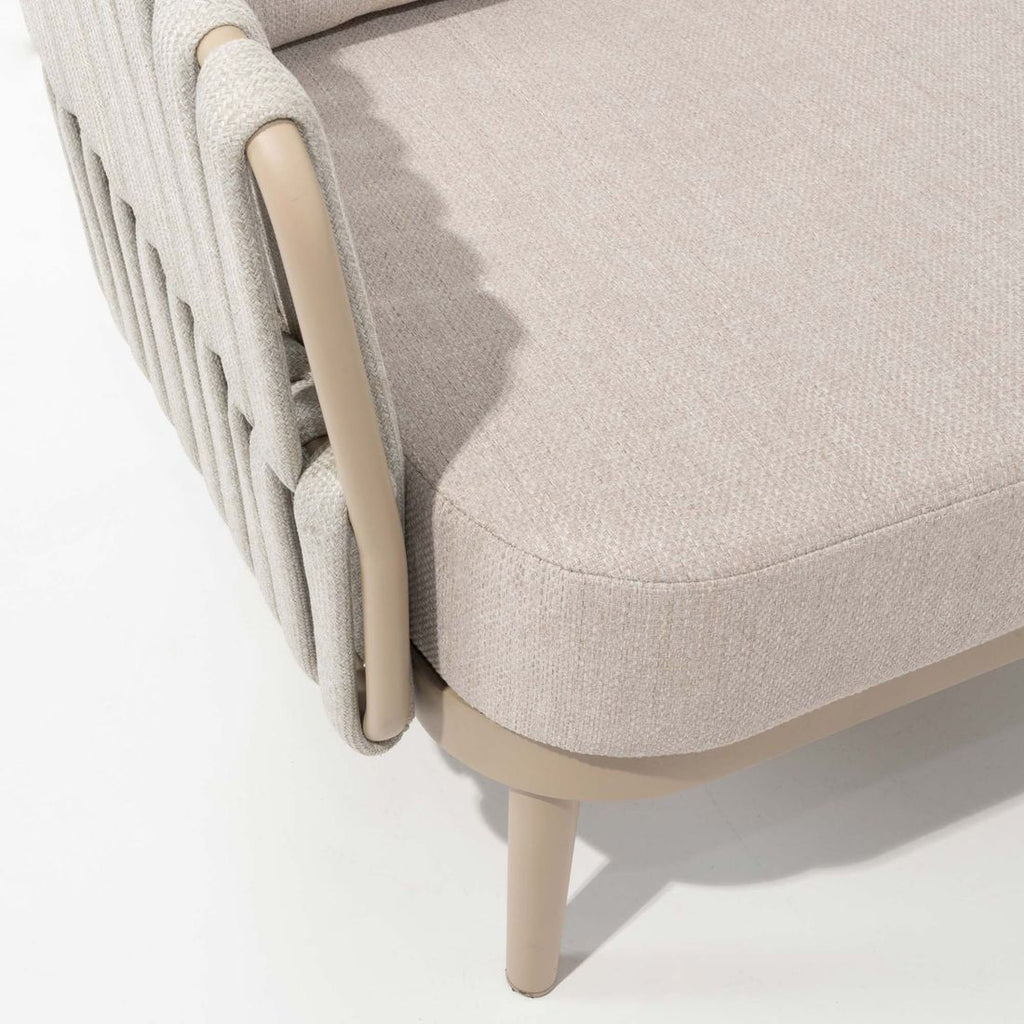 Loungesett Eva med loungebord aluminium/tau/olefin - 4Seasons