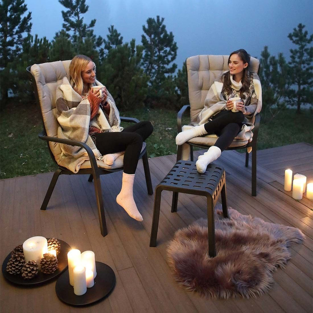 loungesett folio med loungebord plastpolyakryl antrasitt nardi elegant antrasitt farge