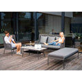 Loungesett Greta aluminium/tau med loungebord Stern forfra