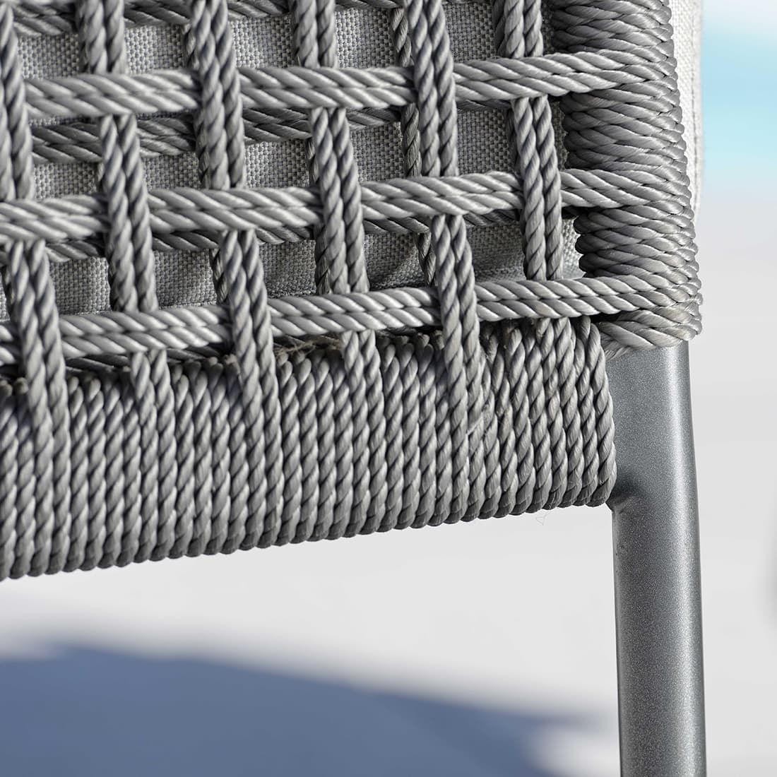 Loungesett Greta aluminium/tau med loungebord Stern helhetsbilde