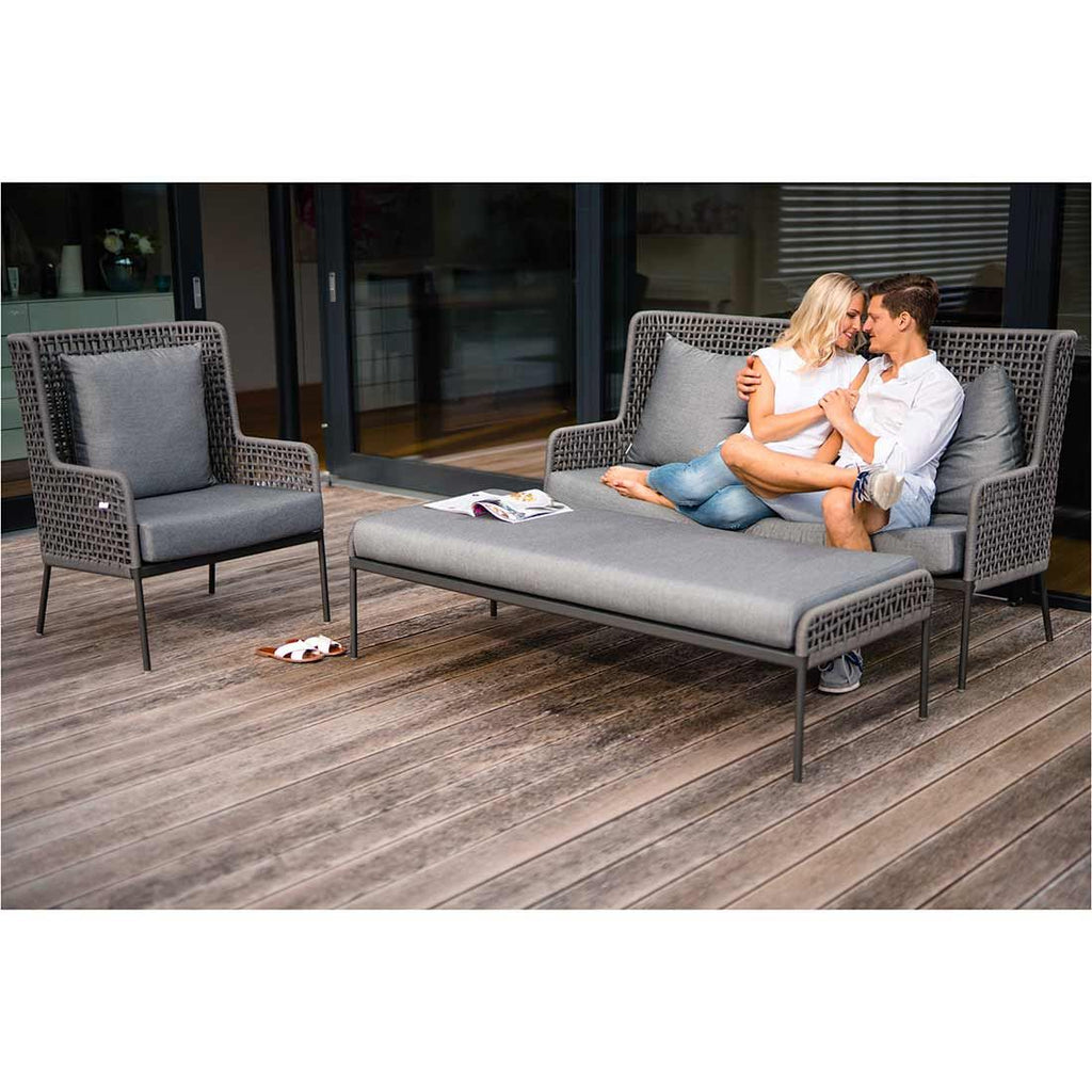 Loungesett Greta aluminium/tau med loungebord Stern bakside