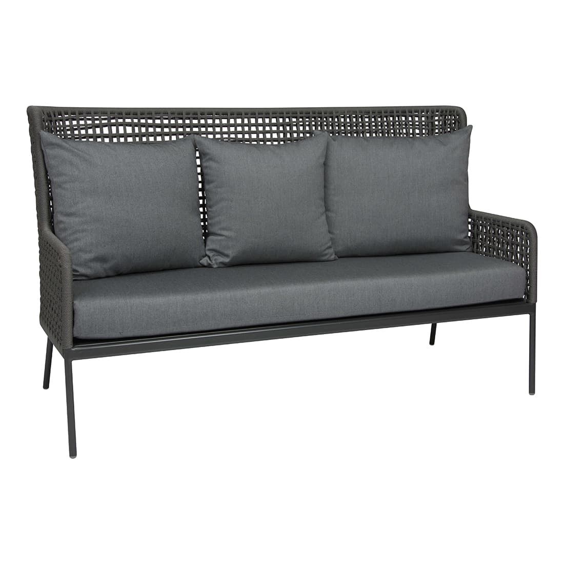 Loungesett Greta aluminium/tau med loungebord Stern nærbilde av stoff