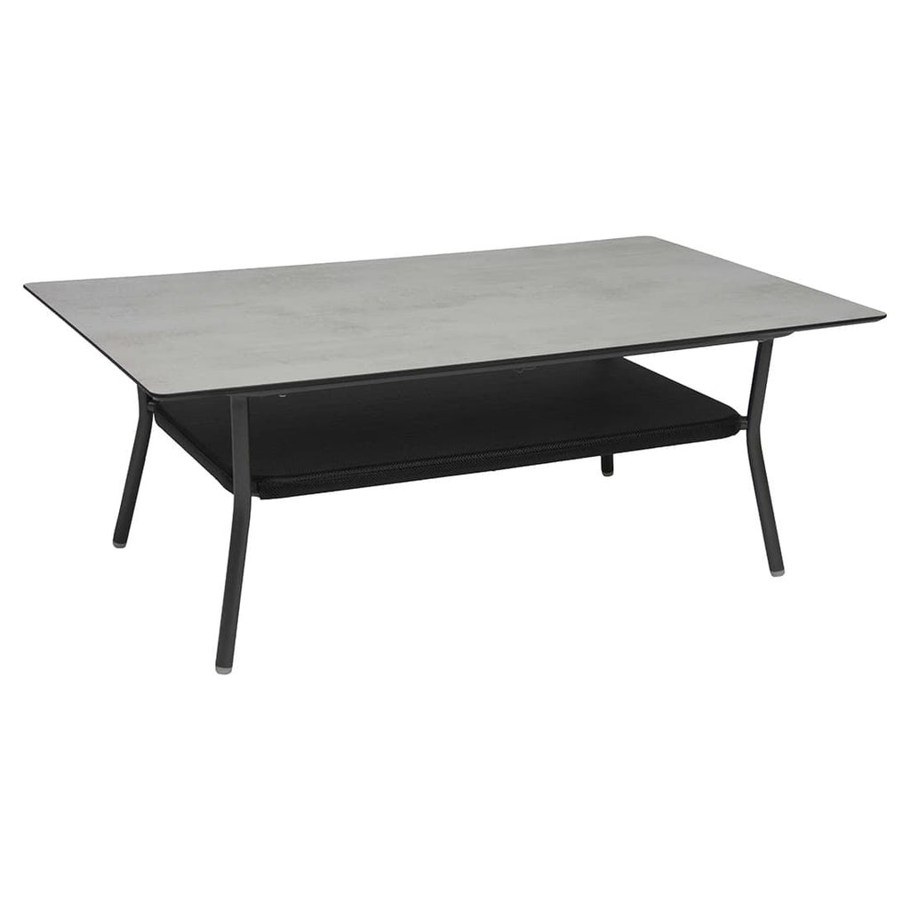 Loungesett Greta aluminium/tau med loungebord Stern sideprofil