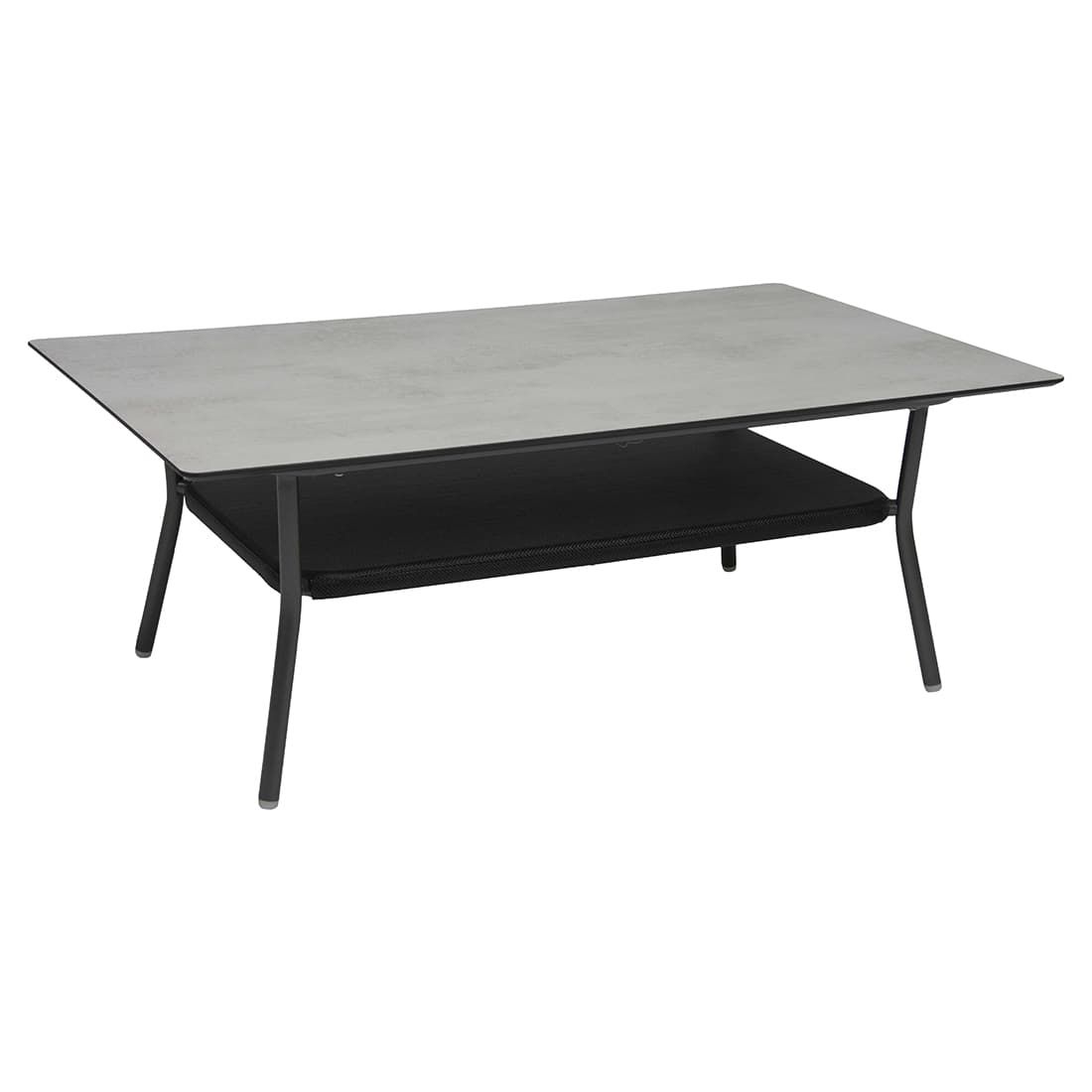Loungesett Greta aluminium/tau med loungebord Stern sideprofil