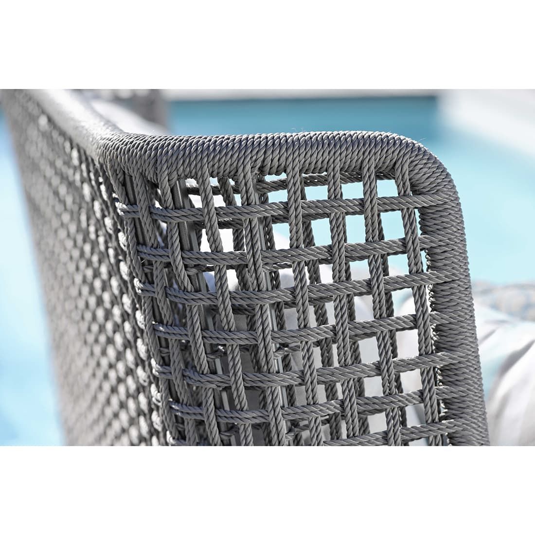 Loungesett Greta aluminium/tau med loungebord Stern sittestilling