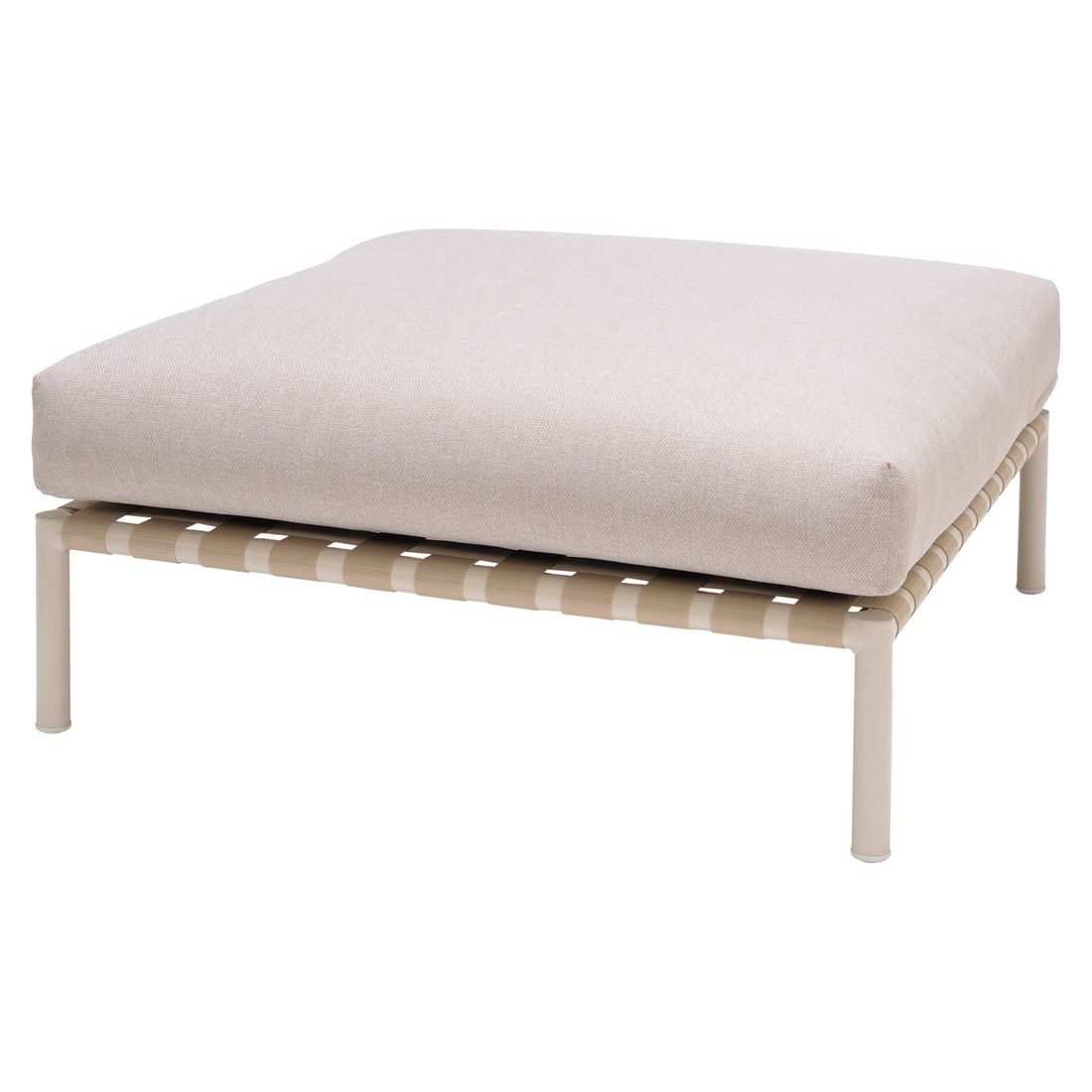 Loungesett Horizon aluminium tau olefin med loungebord bordplate detalj