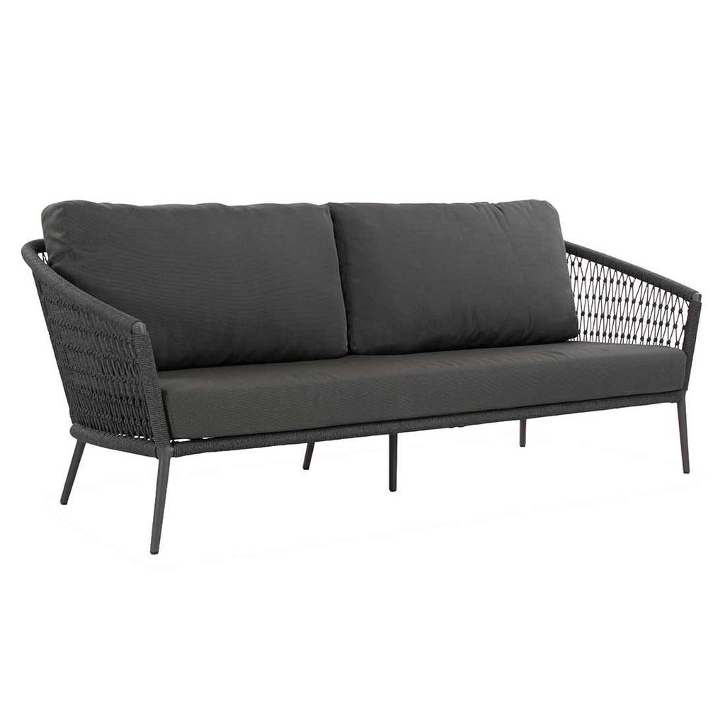 Loungesett Ibiza med loungebord aluminium tau bakside visning